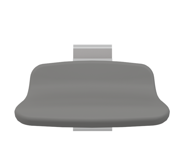 Pressalit PLUS Shower Seat 310, Fixed Height Grey (R7304112)