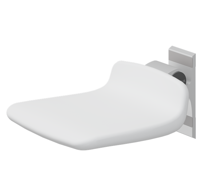 Pressalit PLUS Shower Seat 310, Fixed Height White (R7304000)