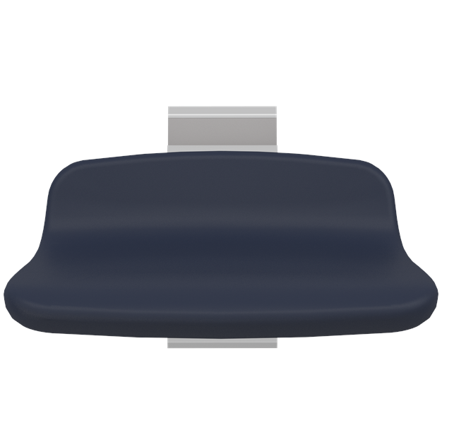 Pressalit PLUS Shower Seat 310, Fixed Height Dark Blue (R7304108)