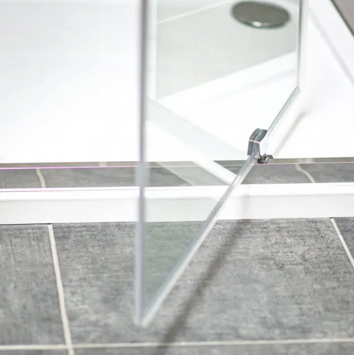 Impey Coram Premier 8 8mm Plain Glass 900mm Wide Pivot Shower Door Chrome (P8PI90CUC)