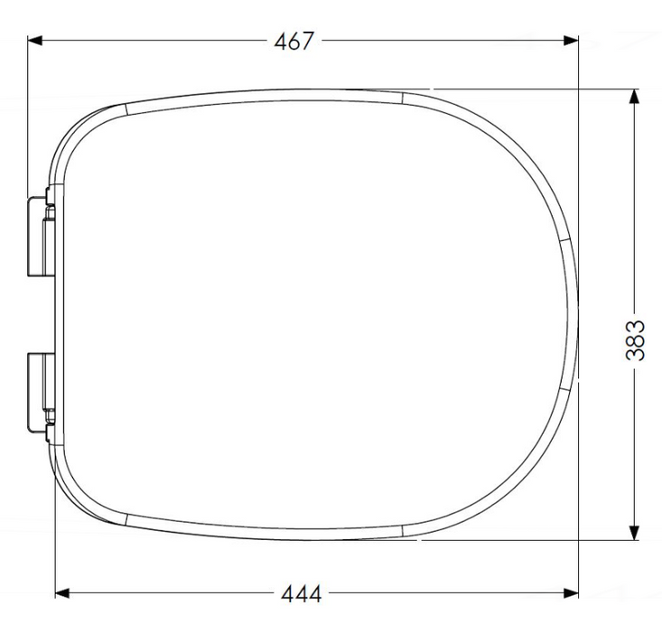 AKW Ergonomic Toilet Seat With Lid Mid Grey (23124MG)