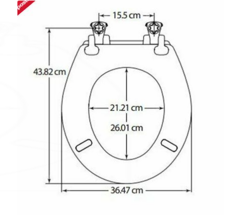 AKW Moulded Wood Soft Closing Quick Release Toilet Seat (23173-B)