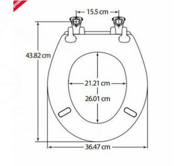 AKW Moulded Wood Soft Closing Quick Release Toilet Seat (23173-B)