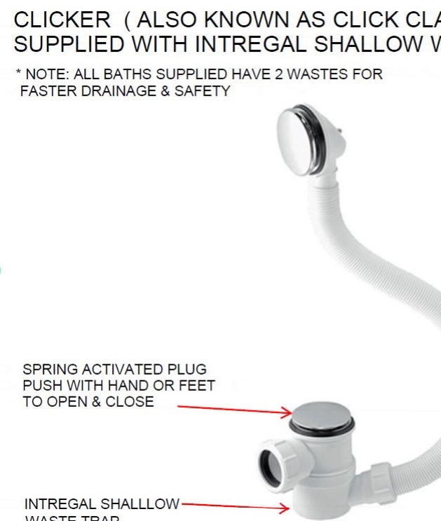 AKW Nunsmere Deep Soaker Walk In Bath 1270x660mm Right Handed (11-NUNRH)