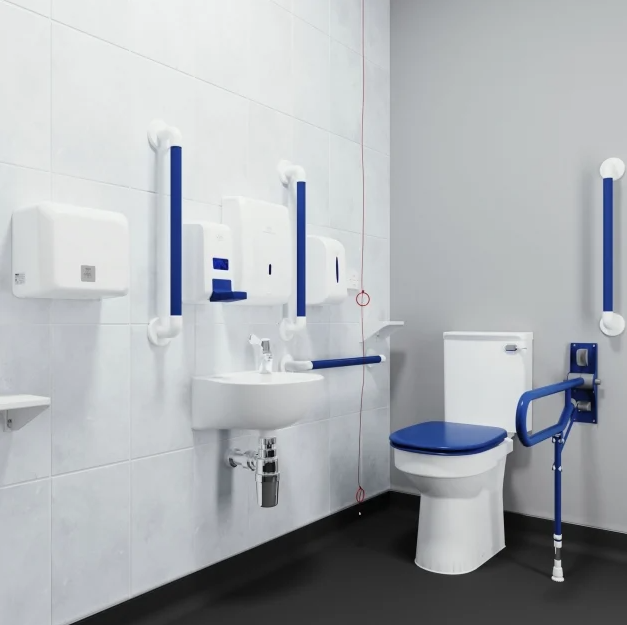 AKW Fully Compliant Close Coupled Doc M Pack Fluted Blue (28310FBU)