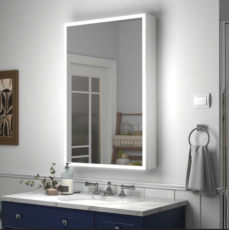 Kartell K-VIT Echo 500x700mm LED Mirror Cabinet-Chrome (EC5070MC)
