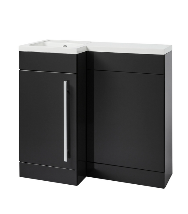 Kartell K-VIT Matrix Left Handed L-Shaped Single Door Furniture Pack 900mm Storm Grey Gloss or White Gloss (MAT900PACK-LH)