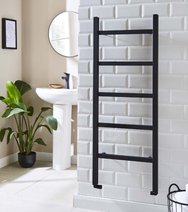 Kartell K-VIT Welland Aluminium Vertical Towel Radiator Matt Black