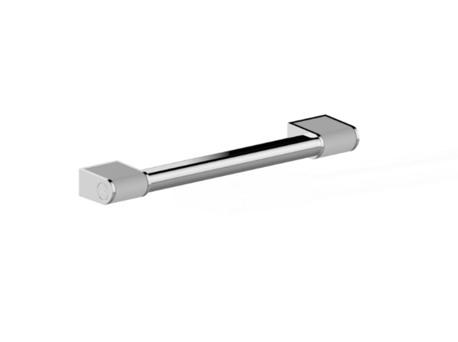 AKW Onyx 2 – 600mm Straight Grab Rail – Chrome & White (12803-LS)