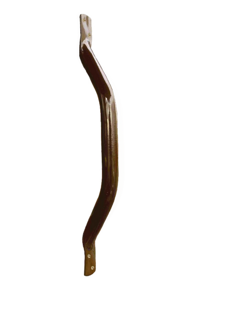 AKW 1700 Series 445mm Cranked Stainless Steel Grab Rail - Brown Epoxy Finish (01770)