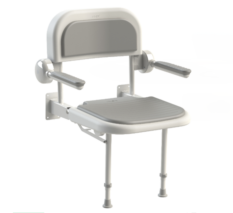 AKW 3000 Series Seat with Grey Padded Back and Arms (03131P)