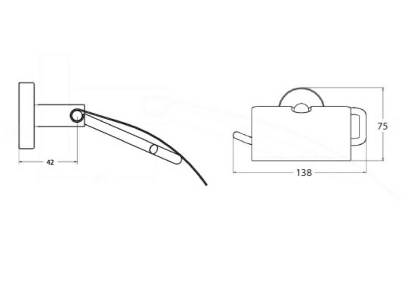 AKW Mars Toilet Roll Holder With Lid Silver (23672)