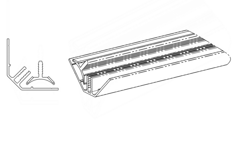 AKW Origins - 2 Piece Internal Corner for 11mm panels - Multiple Finishes Available (27735)(27735BLK)(27736)(27737)