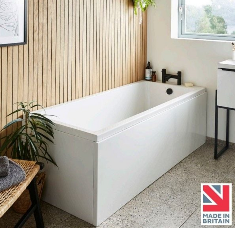 Kartell K-VIT Spirit Single Ended 1700x700 Bath with Legs (SPI1770SE)