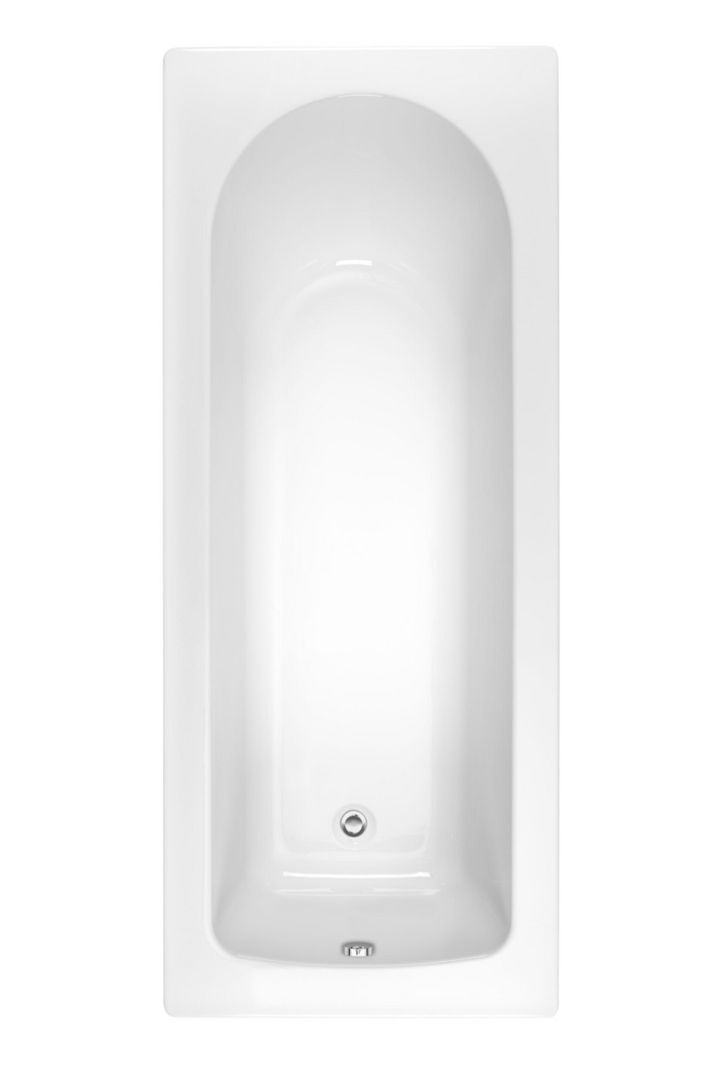 Kartell Proton 1700 x 700mm single ended acrylic bath - complete bathroom suite pack