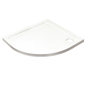 Kartell K-VIT 800 x 800mm quadrant low profile shower tray in white