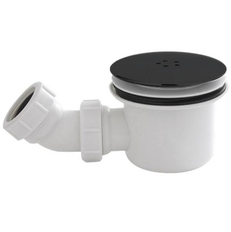 Kartell K-VIT 90mm fast flow shower waste - matt black cover (optional upgrade)