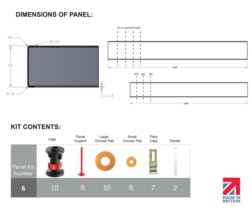 Kartell K-VIT JT Unity Panel Kit 6 - White (UNP1810100)