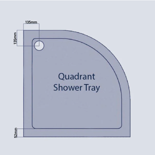 Kartell K-VIT Quadrant Low Profile Shower Tray 1000x1000mm (KRQ1010L)