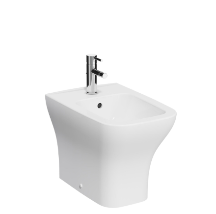 Kartell K-VIT Eklipse Square Back To Wall Bidet-White Gloss (EK026SQ)