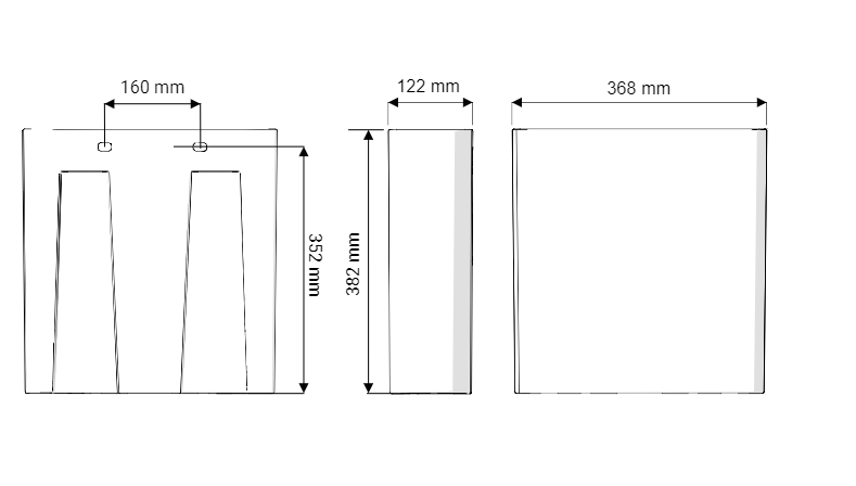AKW Navlin Cistern With Raised Push Button Flush (23574)