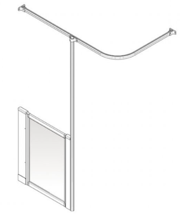 AKW Option HW Shower Screens Suitable For Wet Floors (All Sizes)