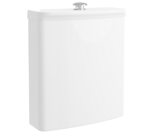 AKW Navlin Doc M Raised Height Close Coupled Toilet Pan 650mm Projection (23591)