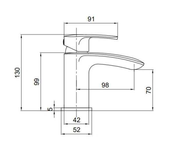 Tavistock Avid Basin Mixer With Click Waste - Chrome (TAV11)