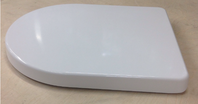AKW Carbamide Soft Close Toilet Seat for Navlin Wall Hung Pan (23645)