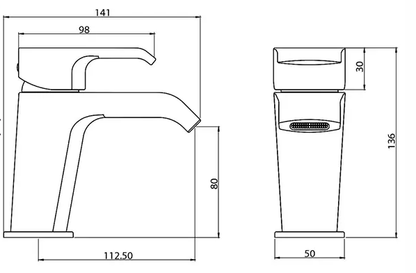 Tavistock Adapt Chrome Basin Mixer with Click Waste (TAD11)