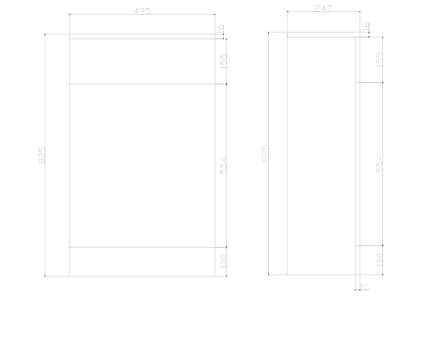 Kartell K-VIT Atlantis 500mm WC Unit (ATL500WC)