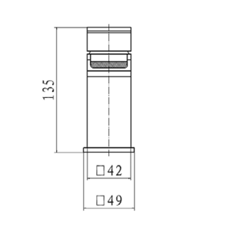 Kartell K-VIT Phase Mono Basin Mixer With Click Waste Chrome (TAP035PH)