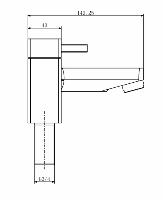 Kartell K-VIT Mode Bath Filler Chrome (TAP124MOJ)