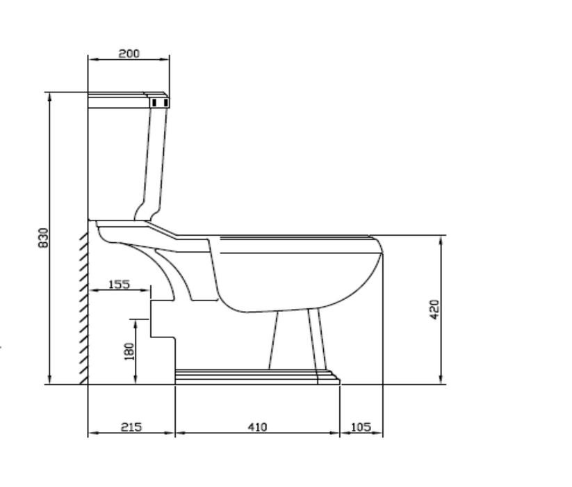 Kartell K-VIT Astley Close Coupled Complete WC (POT030AS-POT031AS-SEA002UN)