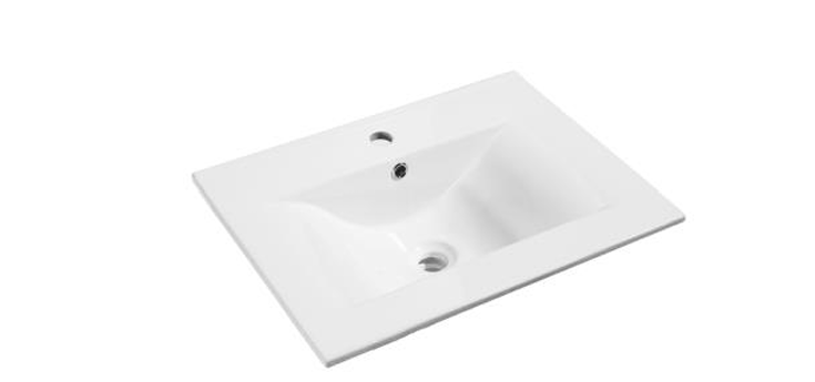 Kartell K-VIT Purity 500mm Floor Standing 2 Door Unit & Ceramic Basin - Storm Grey Gloss (FUR127PU-FUR063PU)