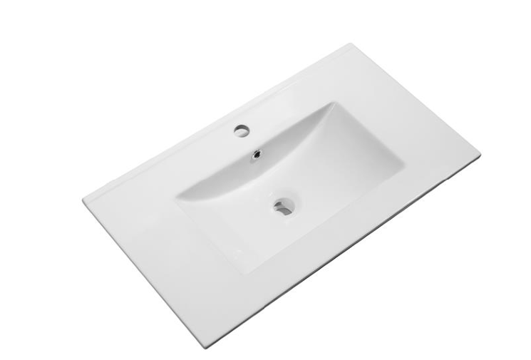 Kartell K-VIT Purity 800mm Floor Standing 2 Door Unit & Ceramic Basin - Storm Grey Gloss (FUR042PU-FUR060PU)