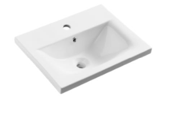 Kartell K-VIT Purity 500mm Floor Standing 2 Door Unit & Mid Depth Ceramic Basin - Silver Oak (PSO500DO-FUR064PU)