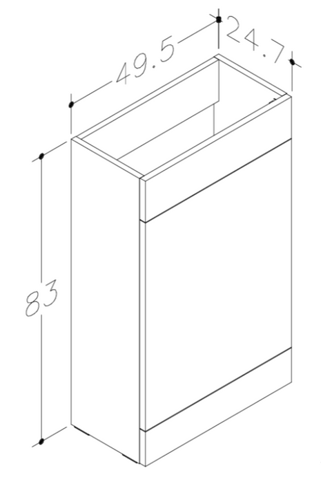 Kartell K-VIT Matrix 2 Door L-Shaped Furniture Pack 1100mm Right Hand - White Gloss (FUR001PU-FUR402MA-FUR431NEW-ACC001N)
