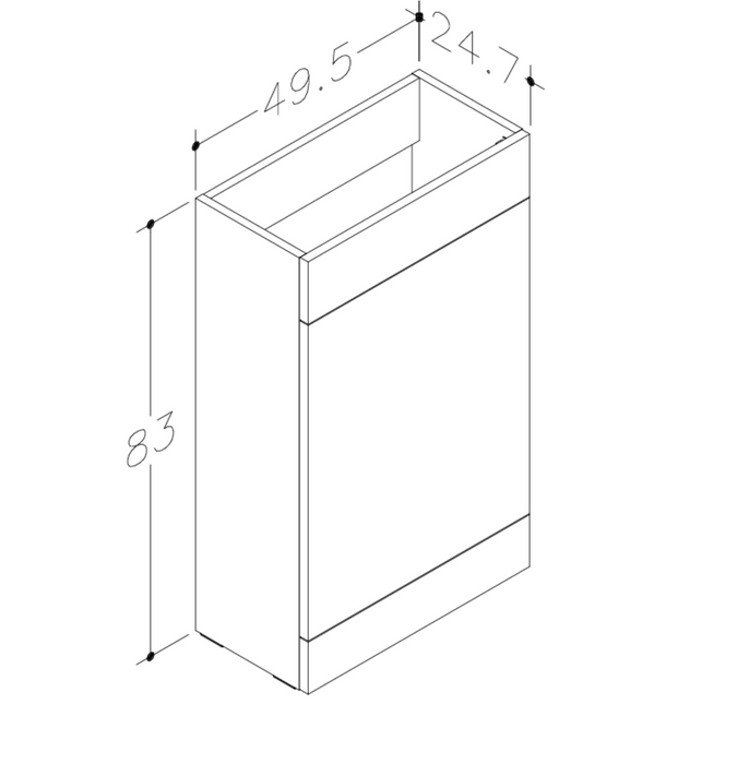 Kartell K-VIT Matrix 2 Drawer L-Shaped Furniture Pack 1100mm Left Hand - Storm Grey Gloss (FUR012PU-FUR411MA-FUR430NEW-ACC001N)