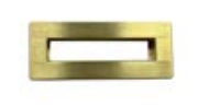 Kartell K-VIT Fusion Overflow Cover – Black & Brushed Brass (FUSOVBL - FUSOVBB)