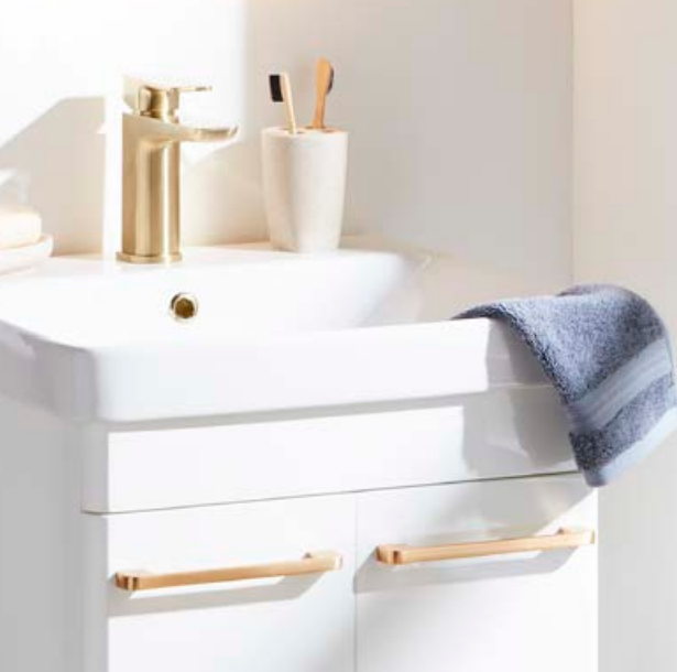 Kartell K-VIT Options 24 Handle – Chrome, Black, and Brushed Brass (x2 Screw's Per Handle) (HAN097-CP)(HAN097-BL)(HAN097-BB)
