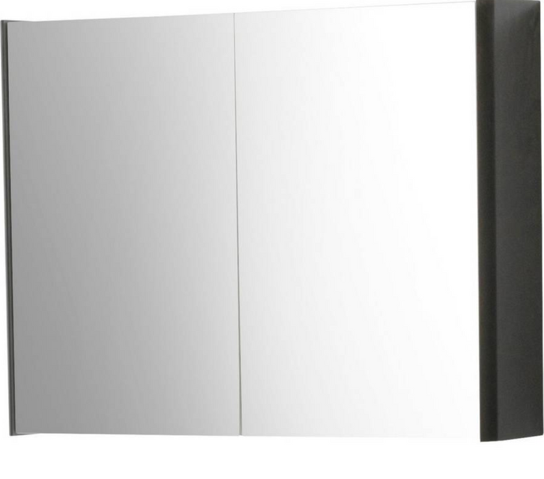 Kartell K-VIT Arc Mirror Cabinet 500mm 600mm & 800mm- Matt Graphite (ARC500MIR-G)(ARC600MIR-G)(ARC800MIR-G)