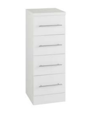 Kartell K-VIT Impakt Door and Drawer Unit 300mm (300mm deep) White Gloss (IMP300DDU)