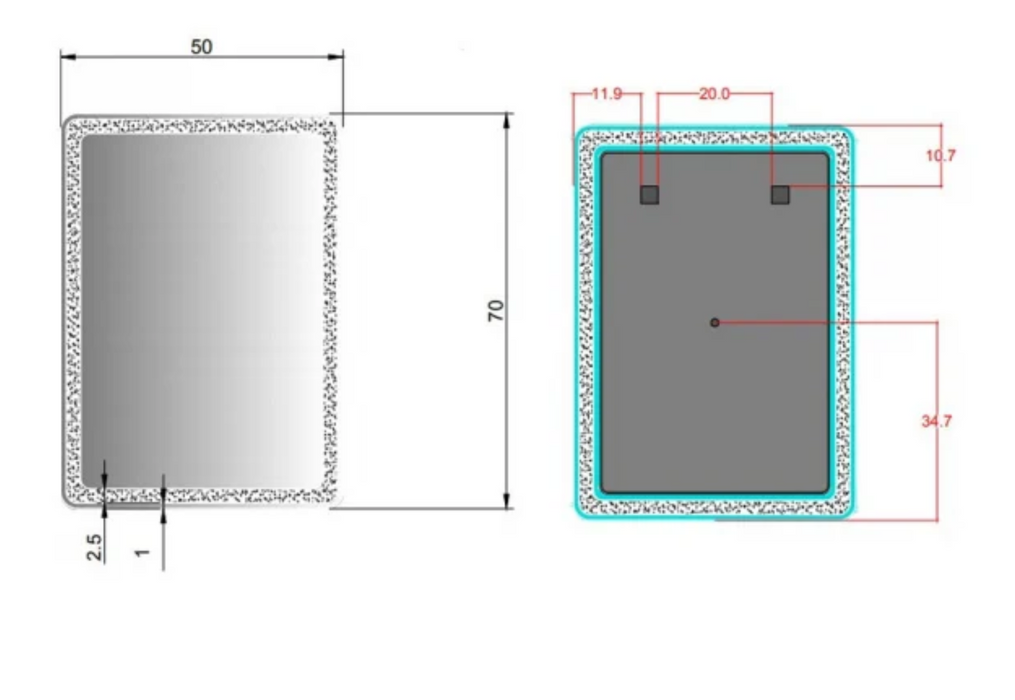 Kartell K-VIT Alder LED Mirror 700 x 500mm (MIR003)