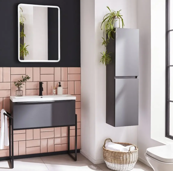 Kartell K-VIT Nero Square 700 x 500mm LED Mirror (MIR009)