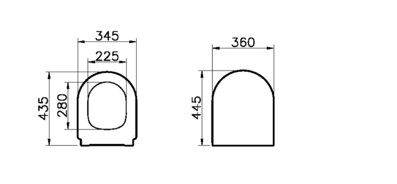 Kartell K-VIT Eklipse Round Soft Close Seat And Cover (EK011RO)