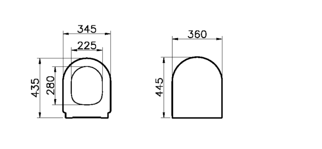 Kartell K-VIT Eklipse Round Soft Close Seat And Cover (EK011RO)