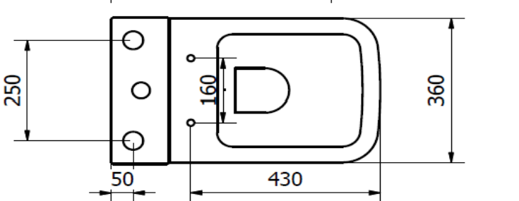 Kartell K-VIT Options 600 Comfort Height Rimless Close Coupled Pan-White Gloss (POT089OPR)