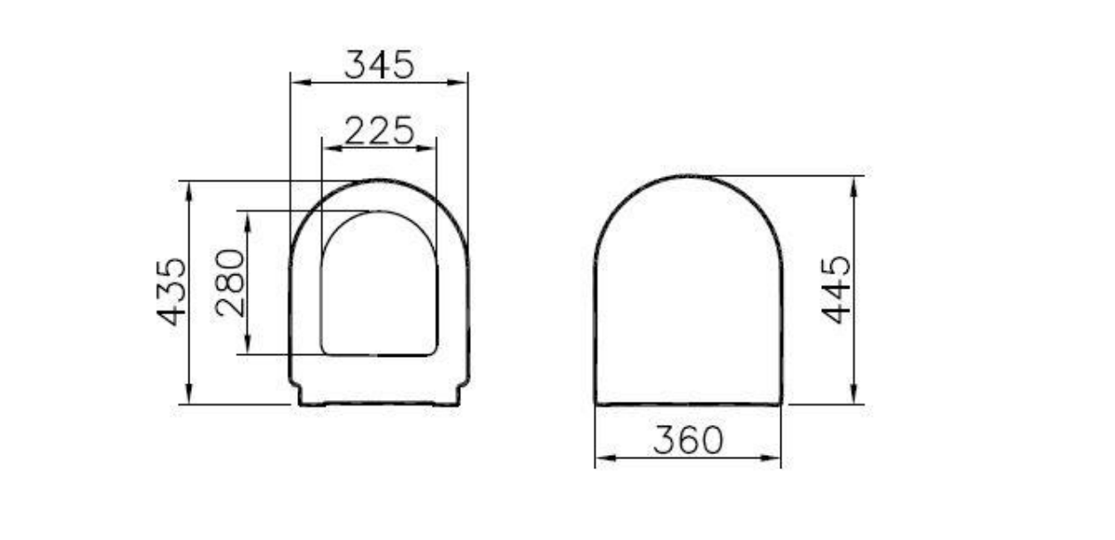 Kartell K-VIT Style Soft Close Seat-White Gloss (POT980ST)