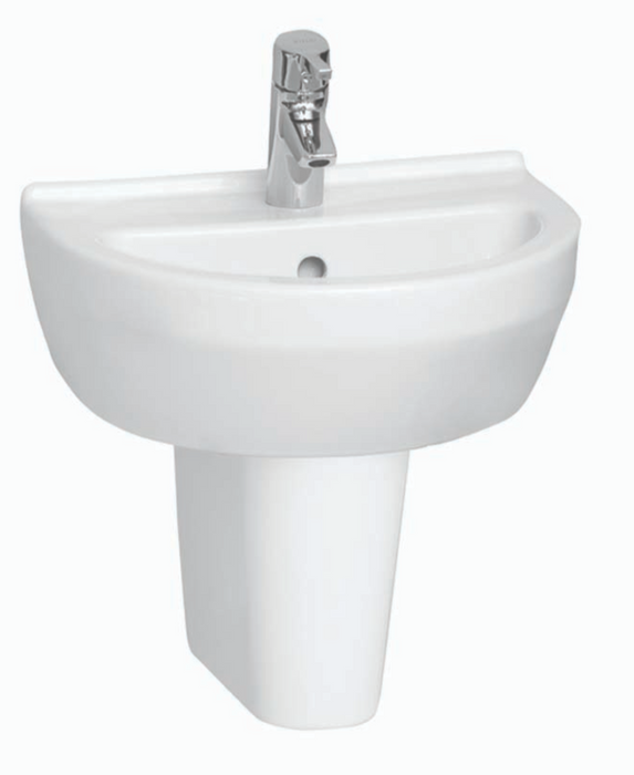 Kartell K-VIT Style 450mm Round Cloakroom Basin-White Gloss (POT991ST)